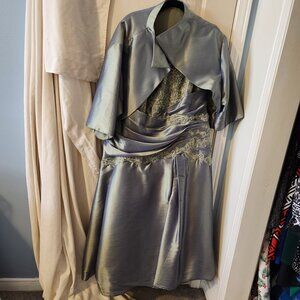 Olive Green Beautiful Mom of the Bride or Groom Dress